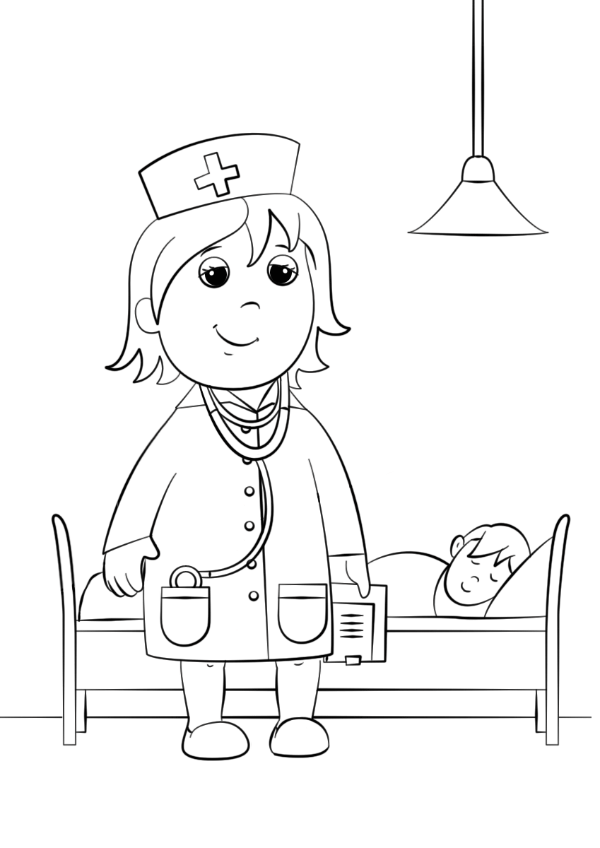 Practice to be doctor Coloring Game Practice to be doctor