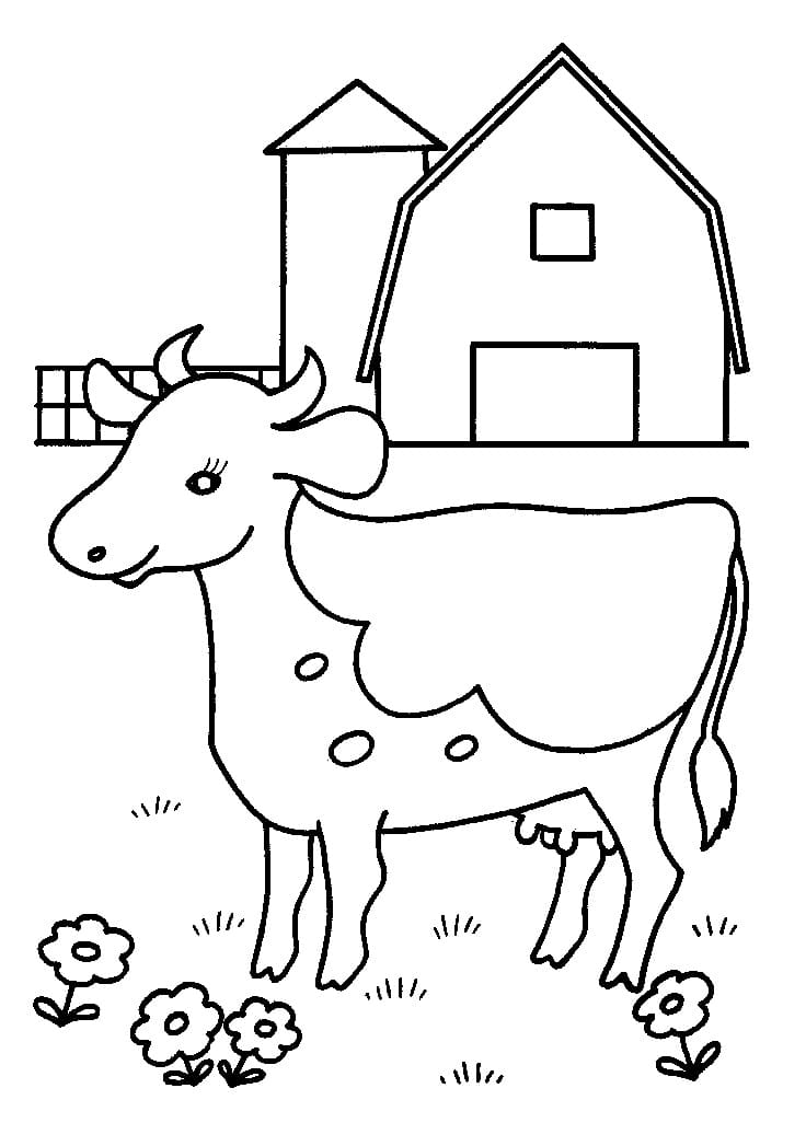 Pretty Cow Coloring Game Pretty Cow