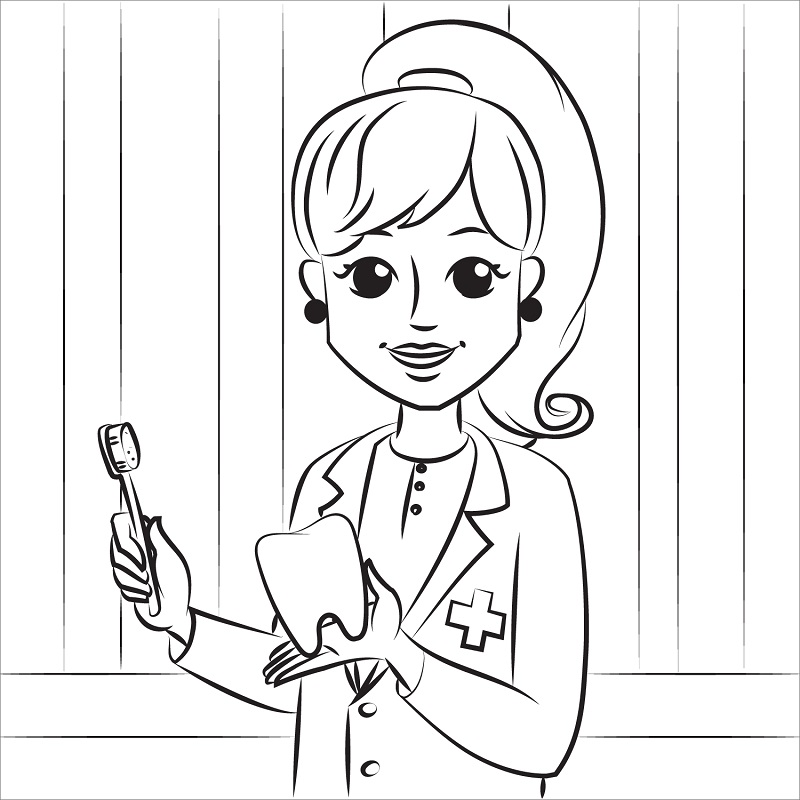 Pretty Dentist Coloring Game Pretty Dentist
