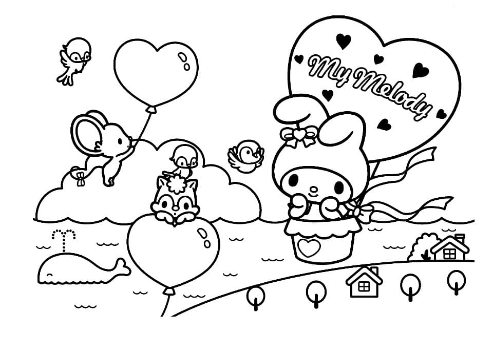 Pretty My Melody Coloring Game Pretty My Melody
