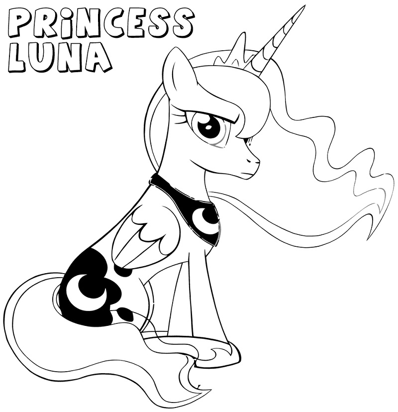 Pretty Princess Luna Coloring Game Pretty Princess Luna