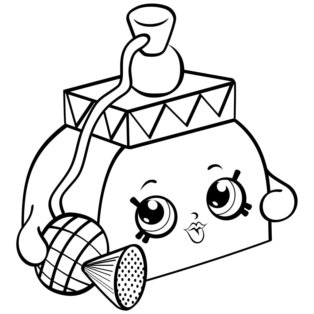 Pretty Puff Shopkin Coloring Game Pretty Puff Shopkin