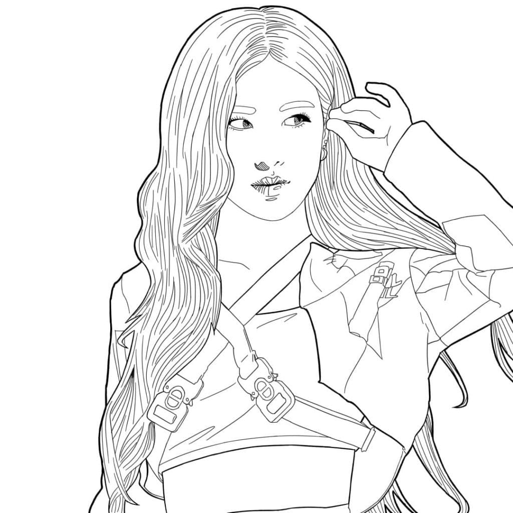 Pretty Rose Blackpink Coloring Game Pretty Rose Blackpink