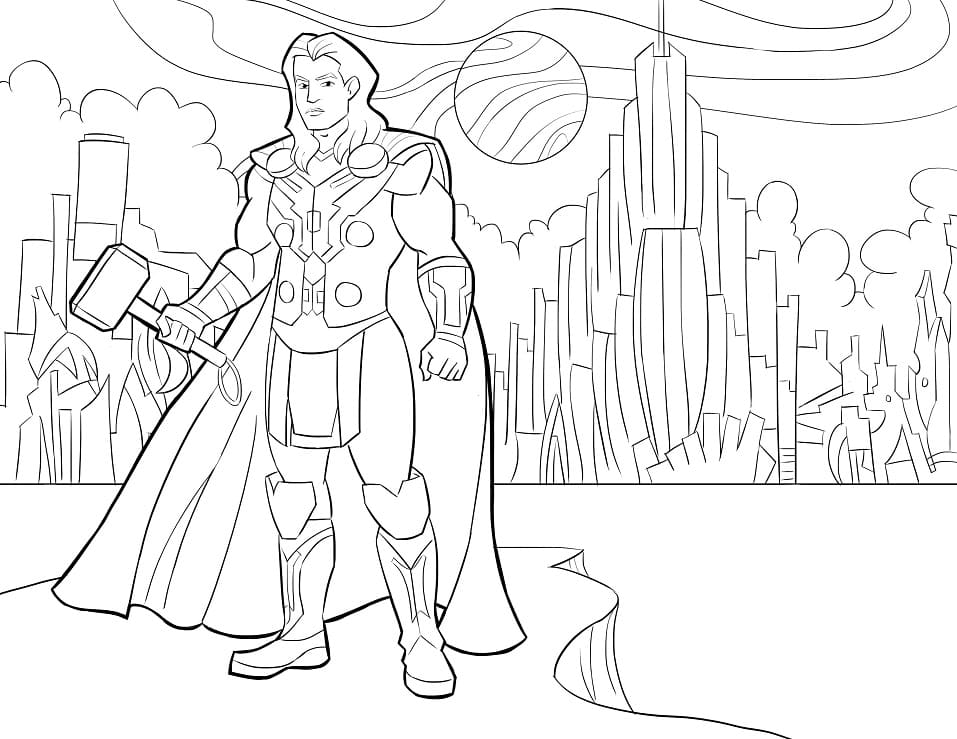 Prince Thor Coloring Game Prince Thor