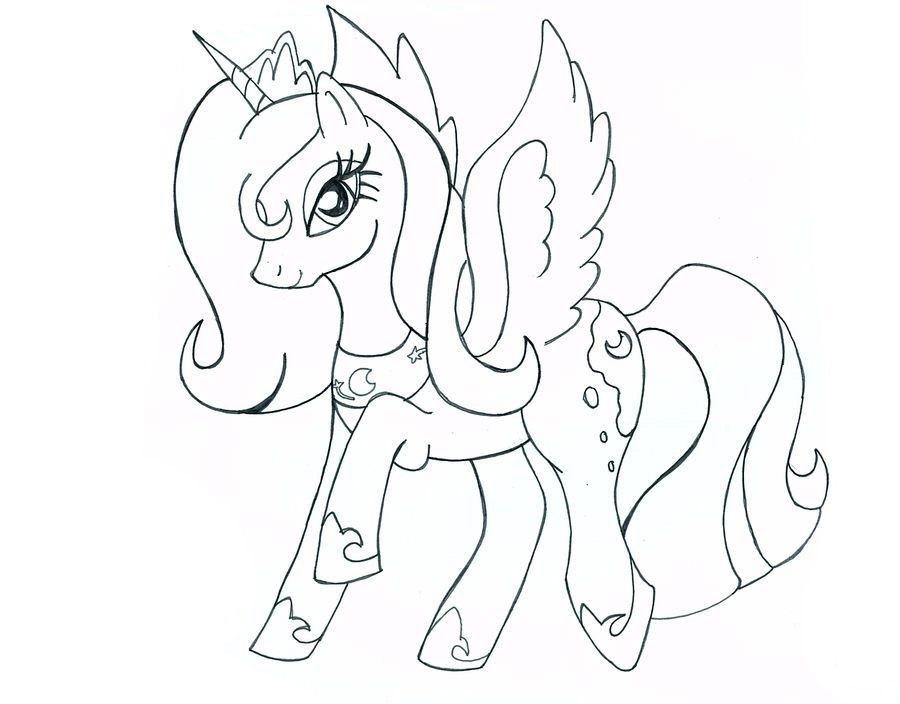 Princess Luna 2 Coloring Game Princess Luna 2