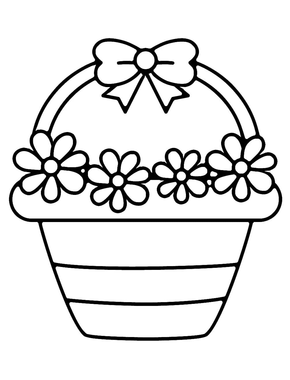 Print Flower Basket