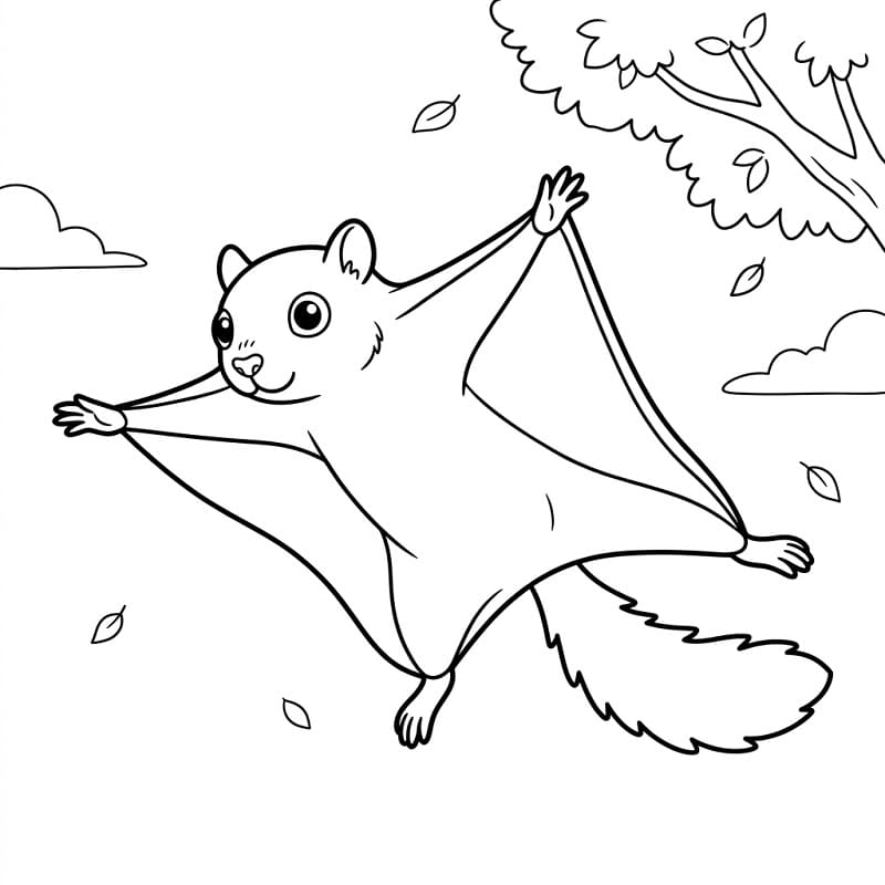 Print Flying Squirrel