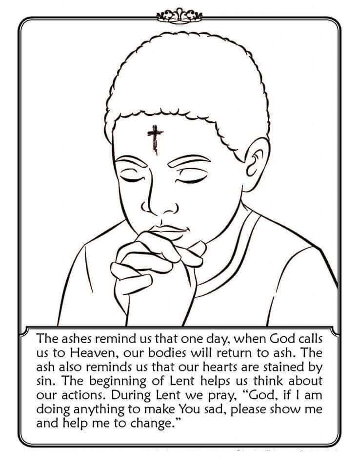 Printable Ash Wednesday Coloring Game Printable Ash Wednesday