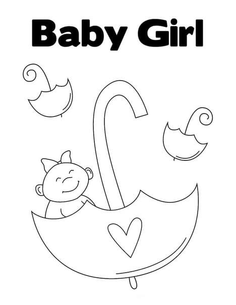 Printable Baby Girl Coloring Game Printable Baby Girl