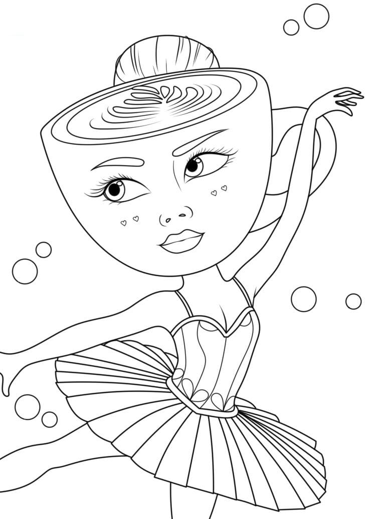 Printable Ballerina Cappuccina Coloring Game Printable Ballerina Cappuccina