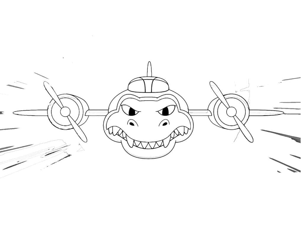 Printable Bombardiro Crocodilo