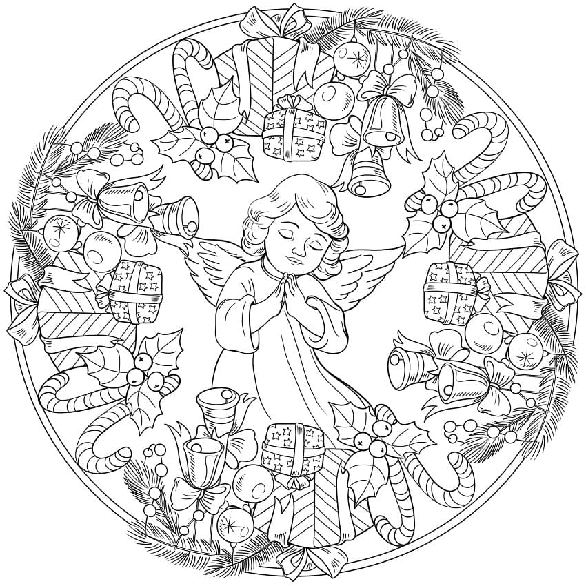 Printable Christmas Mandala