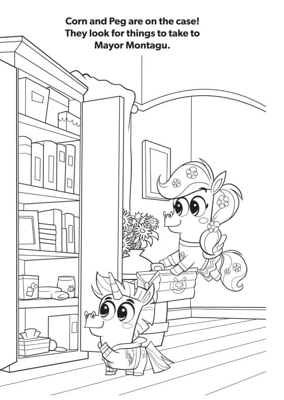 Printable Corn and Peg Coloring Game Printable Corn and Peg