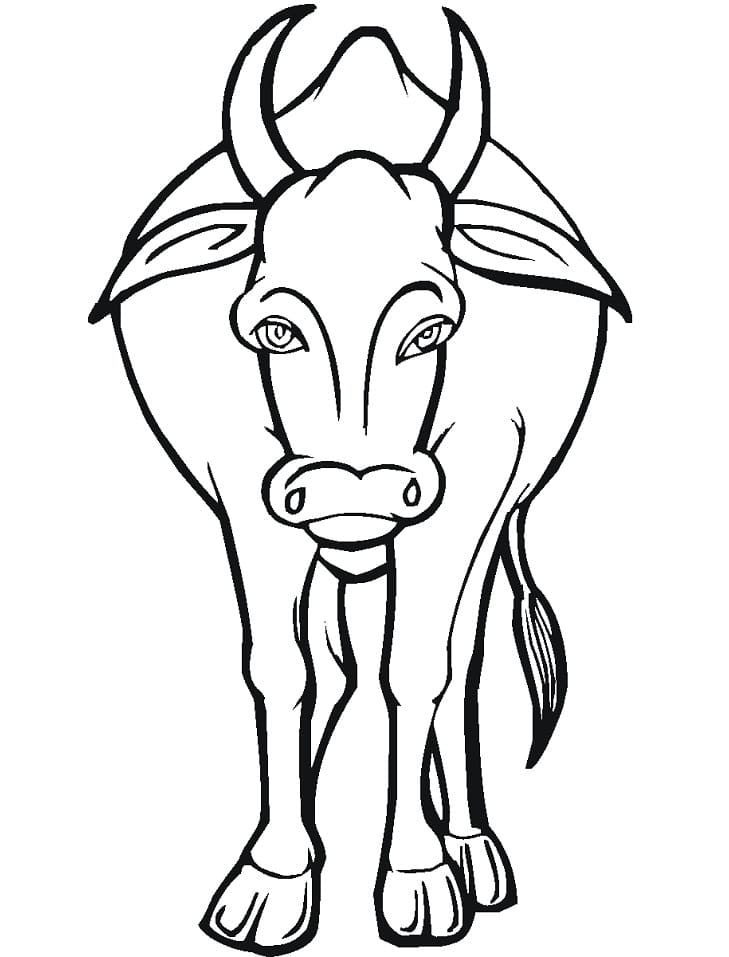 Printable Cow Coloring Game Printable Cow