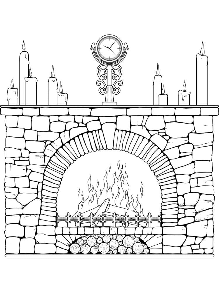 Printable Fireplace