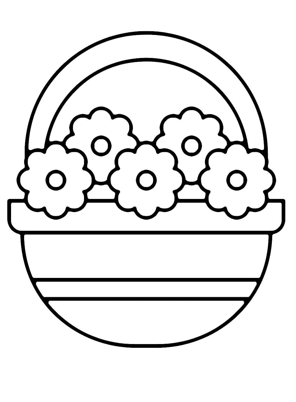 Printable Flower Basket