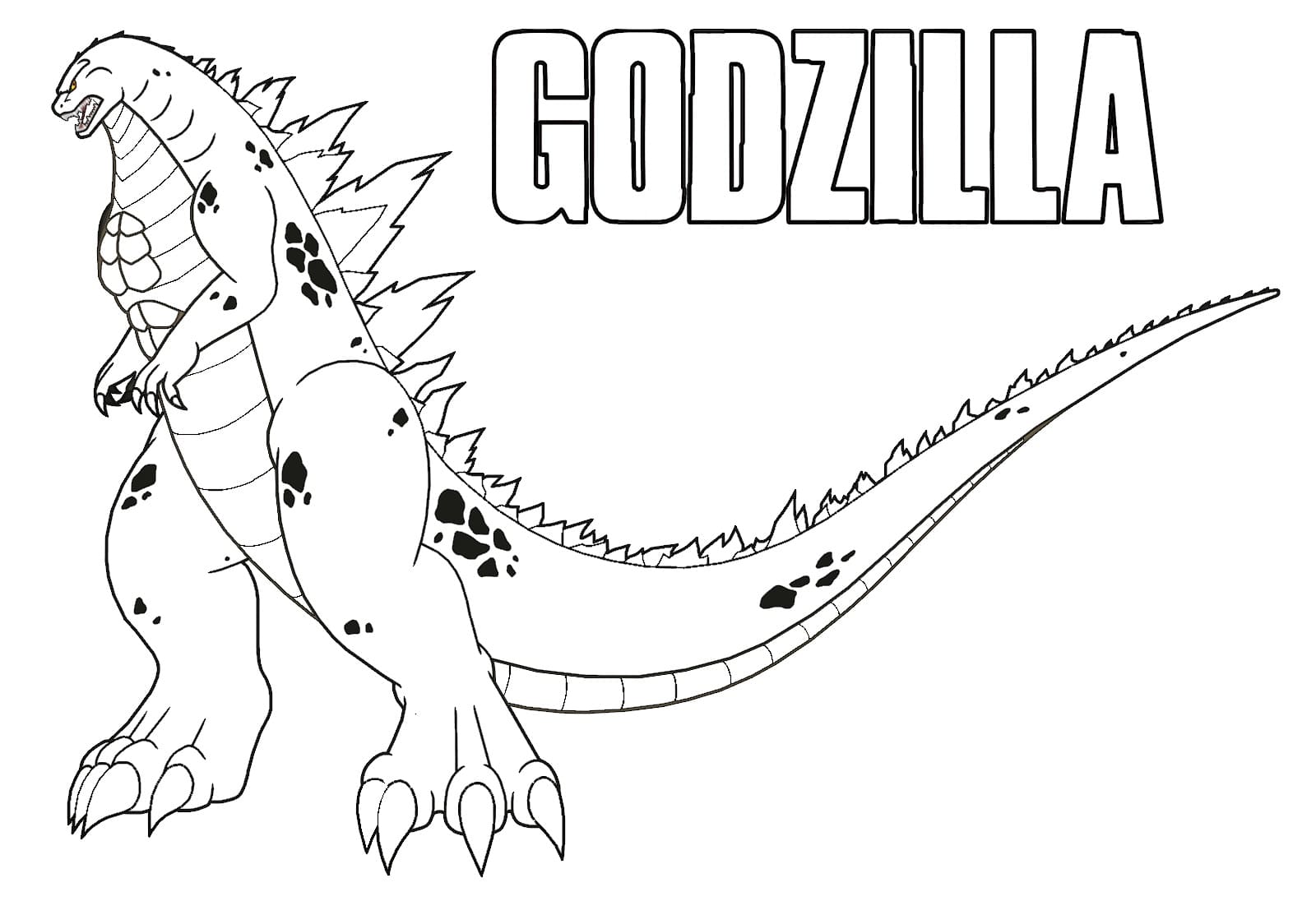 Printable Godzilla