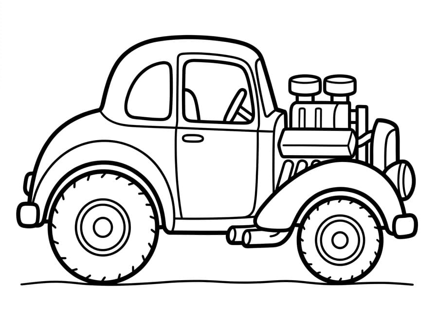Printable Hot Rod