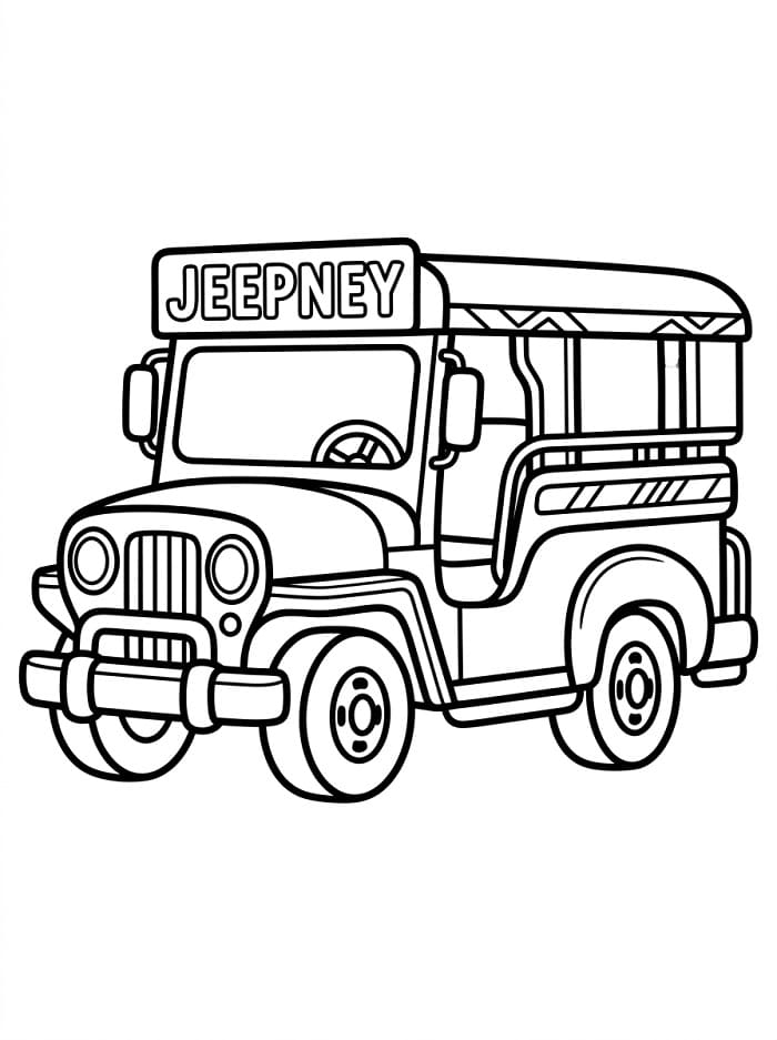 Printable Jeepney
