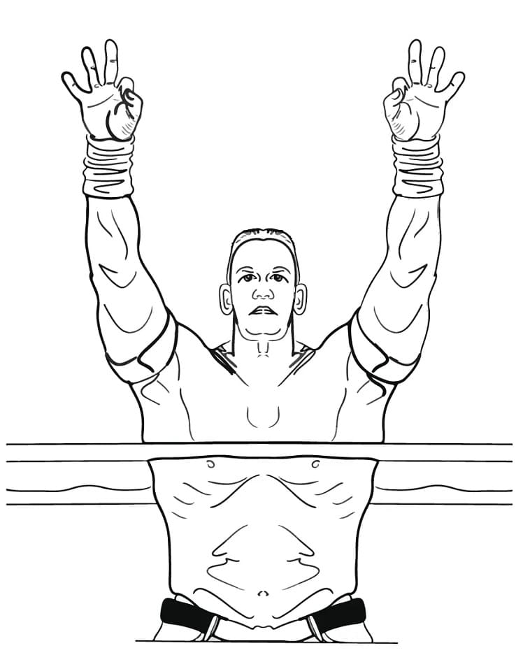 Printable John Cena Coloring Game Printable John Cena
