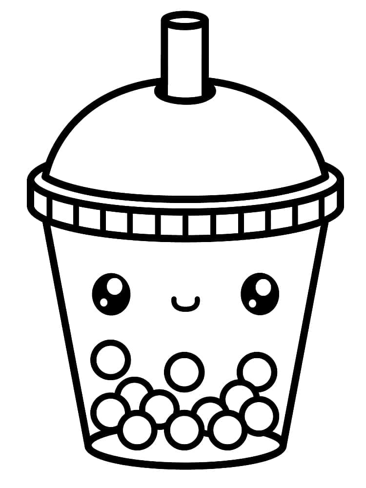 Pretty Boba Tea Coloring Play Free Coloring Game Online
