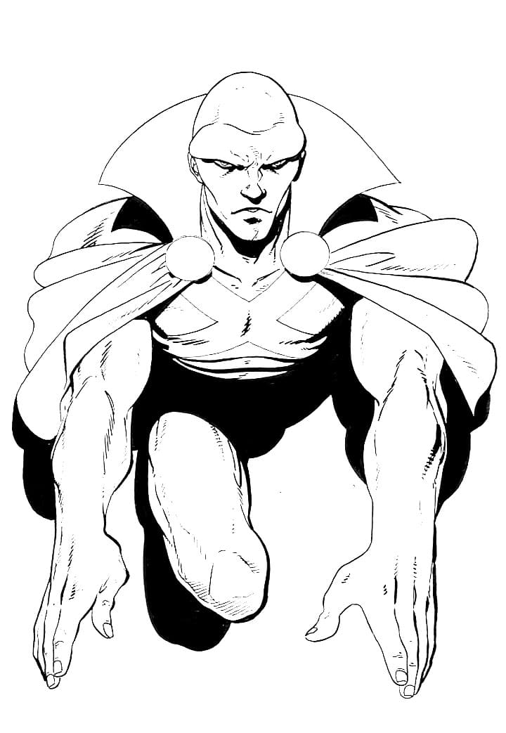 Printable Martian Manhunter Coloring Game Printable Martian Manhunter