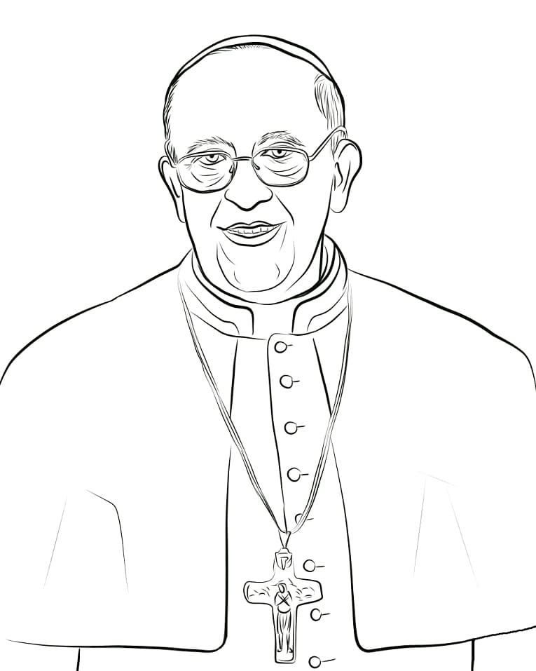 Printable Pope Francis Coloring Game Printable Pope Francis