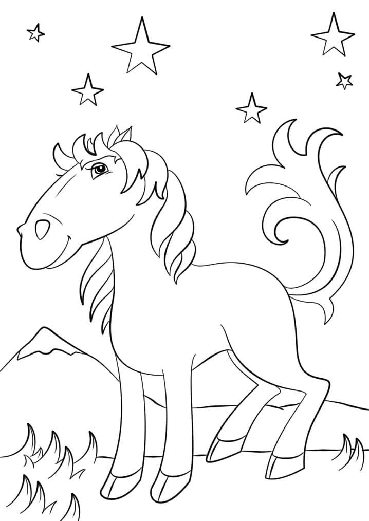 Printable Pretty Horse