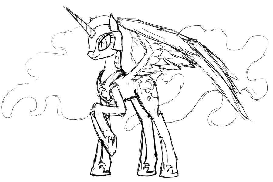 Printable Princess Luna Coloring Game Printable Princess Luna