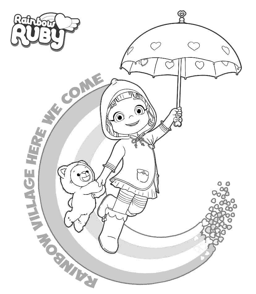 Printable Rainbow Ruby