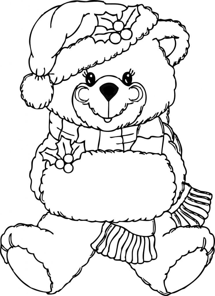 Printable Teddy Bear Coloring Game Printable Teddy Bear