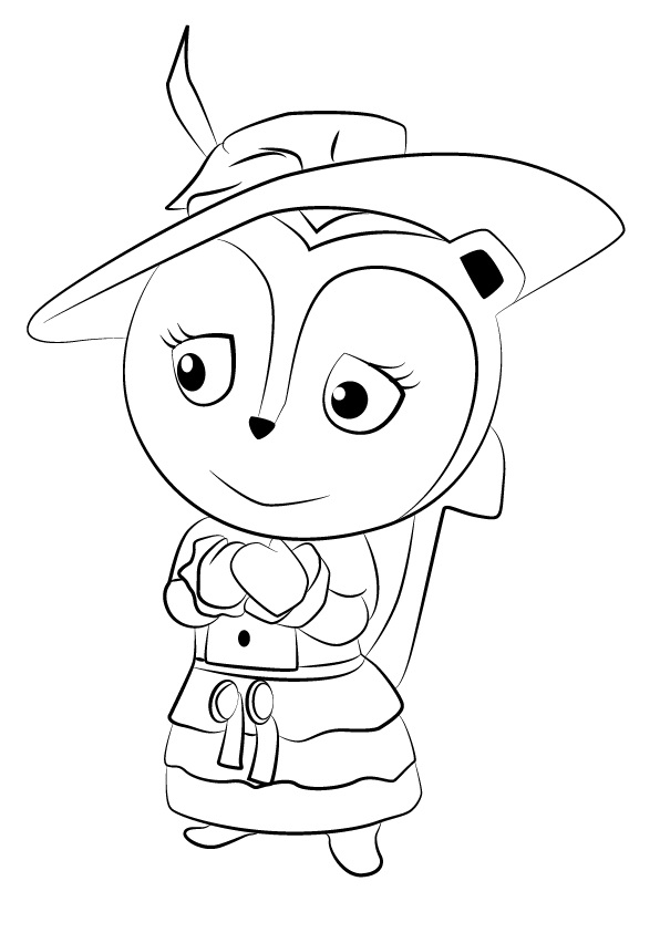 Priscilla Skunk Coloring Game Priscilla Skunk