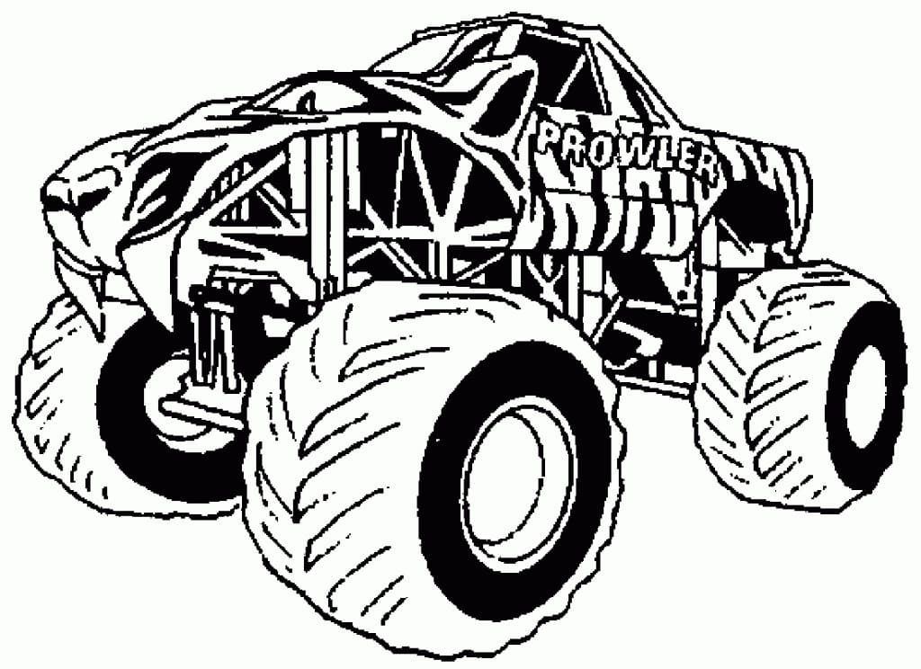 Prowler Monster Truck Coloring Game Prowler Monster Truck