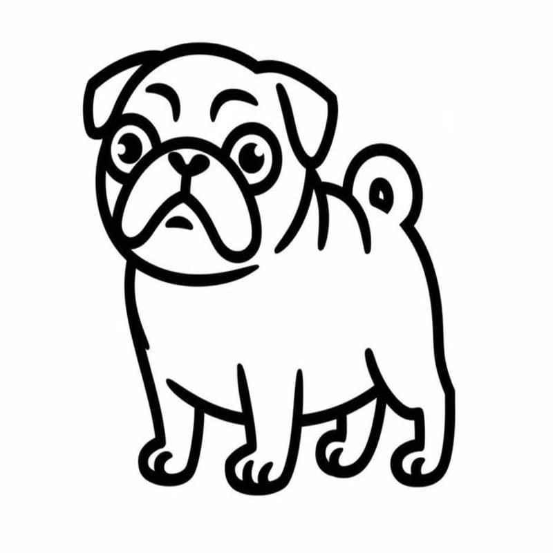 Pug Free Printable