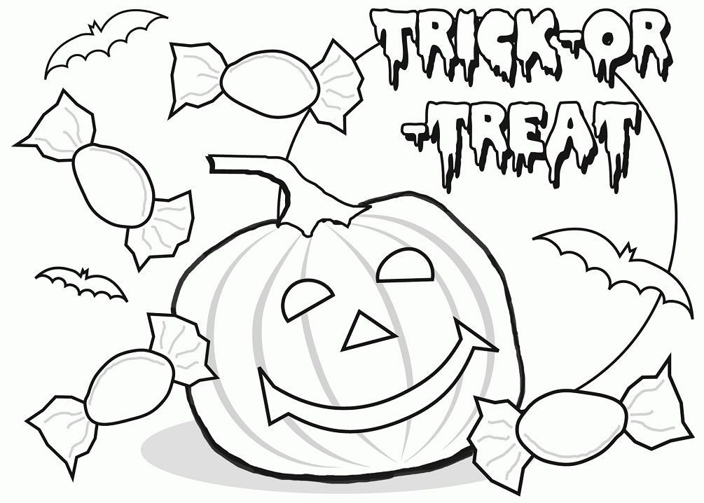 Pumpkin and Candies Trick or Treat Coloring Game Pumpkin and Candies Trick or Treat