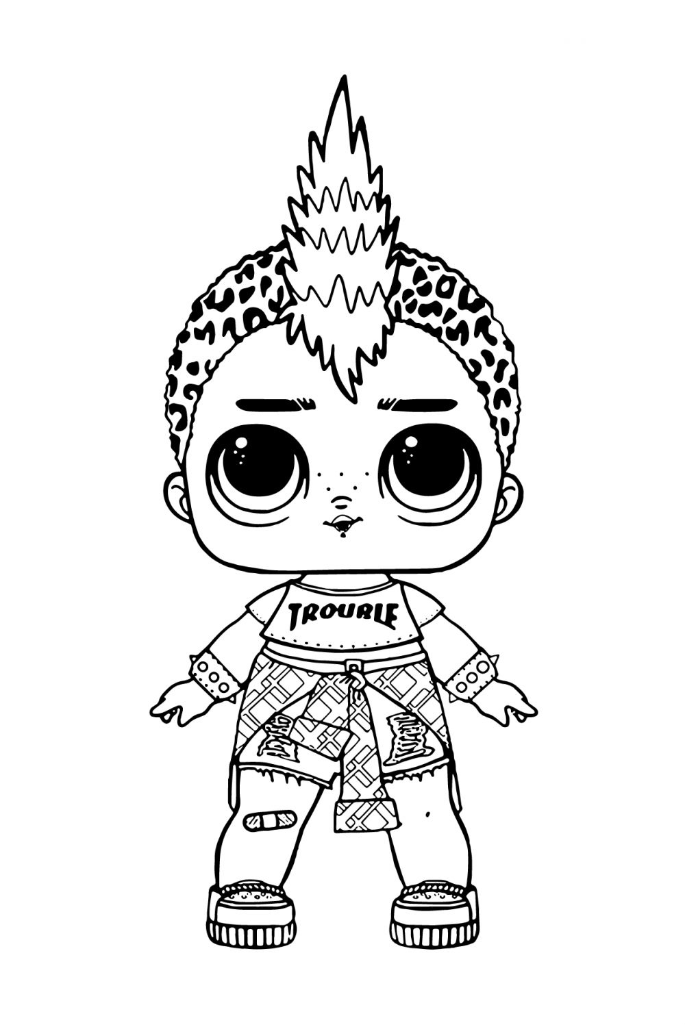 Punkboy Boy LOL Boys Coloring Game Punkboy Boy LOL Boys