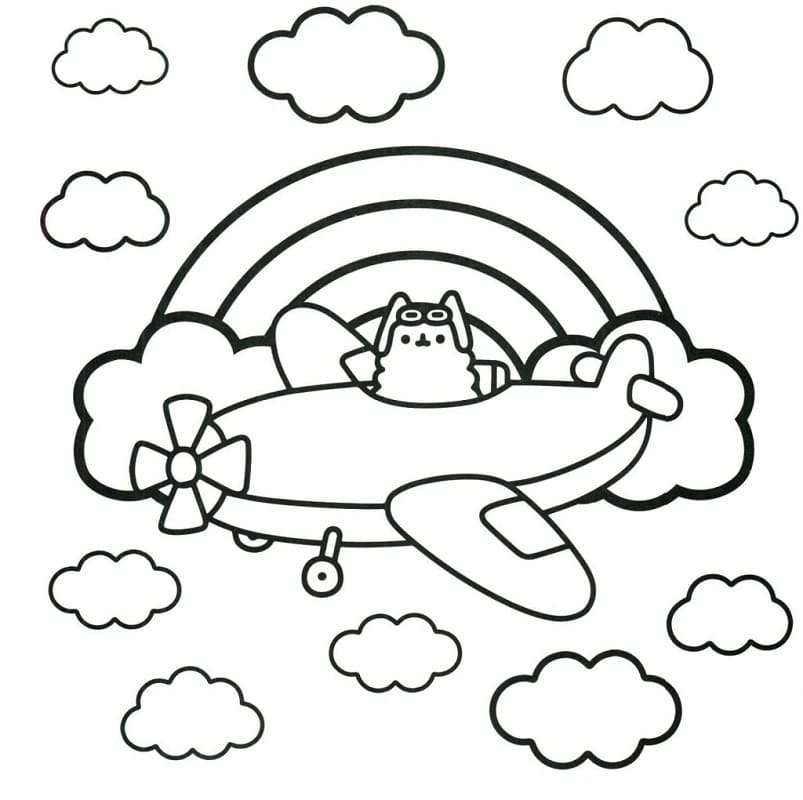 Pusheen Flying