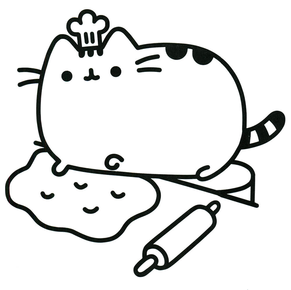 Pusheen Makes a Cake