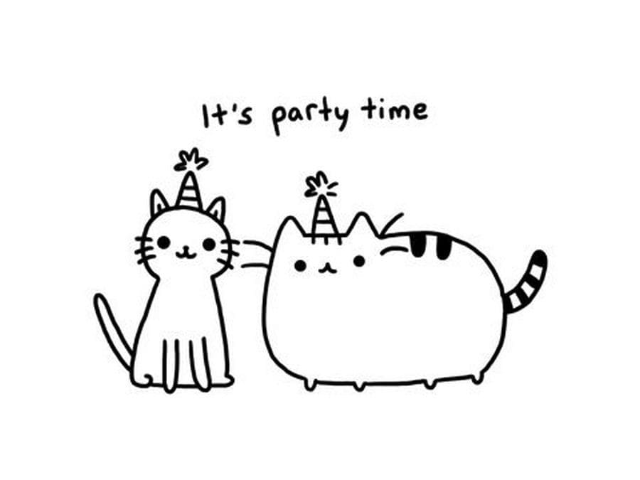 Pusheen Party Time