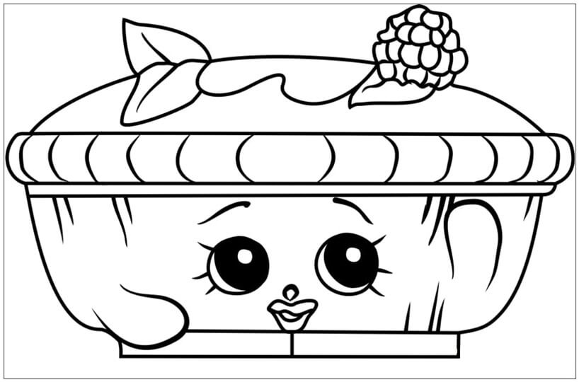 Queen of Tarts Shopkins Coloring Game Queen of Tarts Shopkins