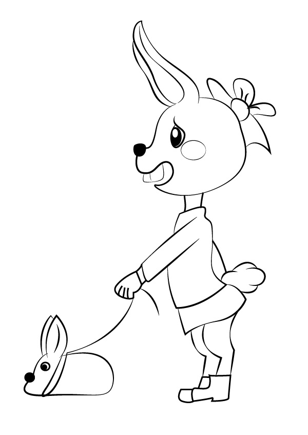 Rabbit Girl Undertale Coloring Game Rabbit Girl Undertale