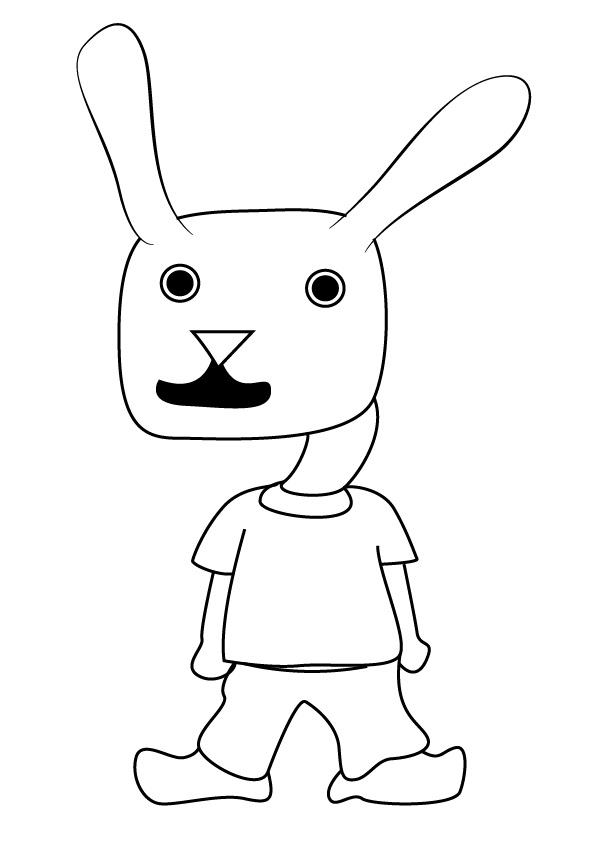 Rabbit Kid Undertale Coloring Game Rabbit Kid Undertale