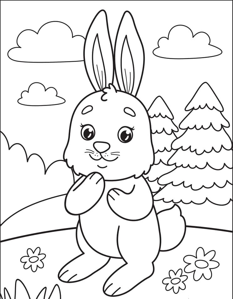Rabbit is Cute Coloring Game Rabbit is Cute