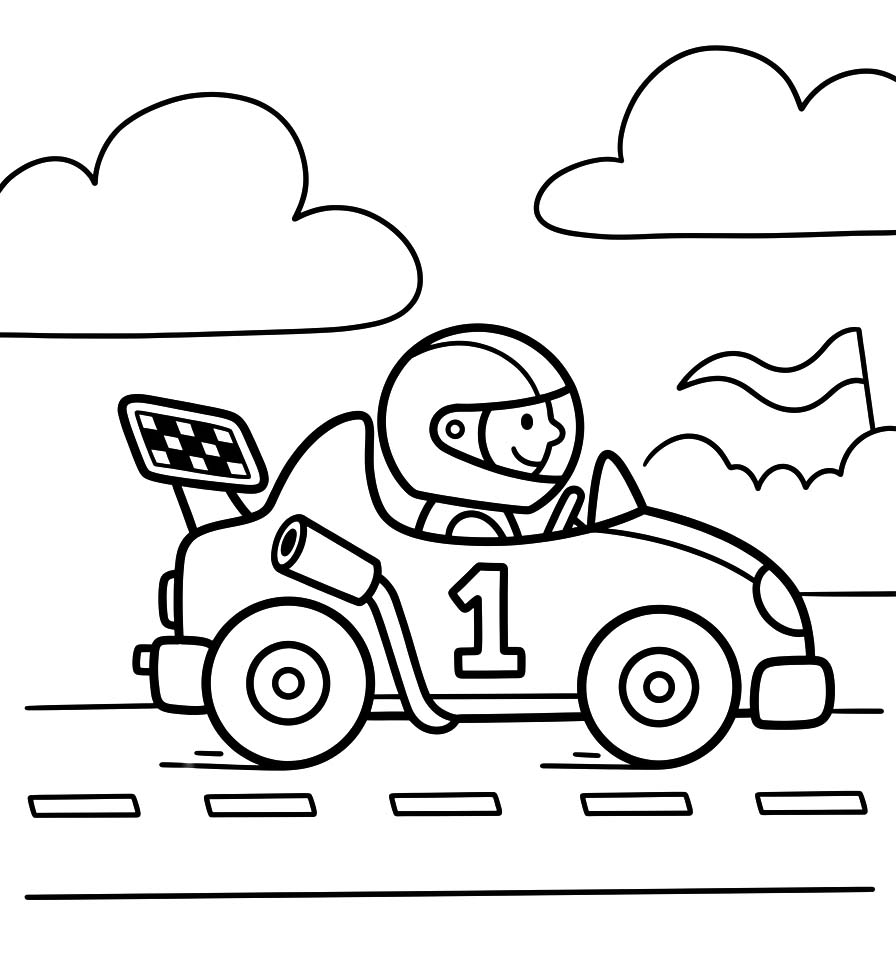 Race Car Free Printable