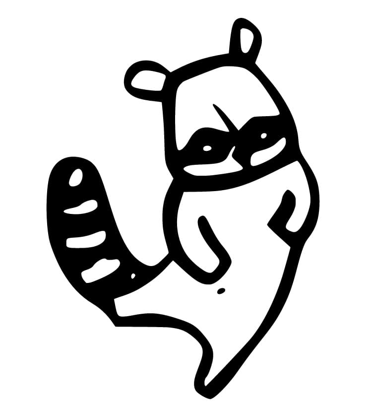 Racoon from Grumpy Bird