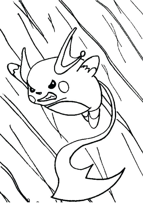 Raichu is Angry Coloring Game Raichu is Angry