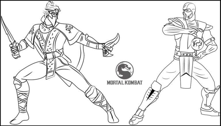 Rain vs Sub Zero Coloring Game Rain vs Sub Zero