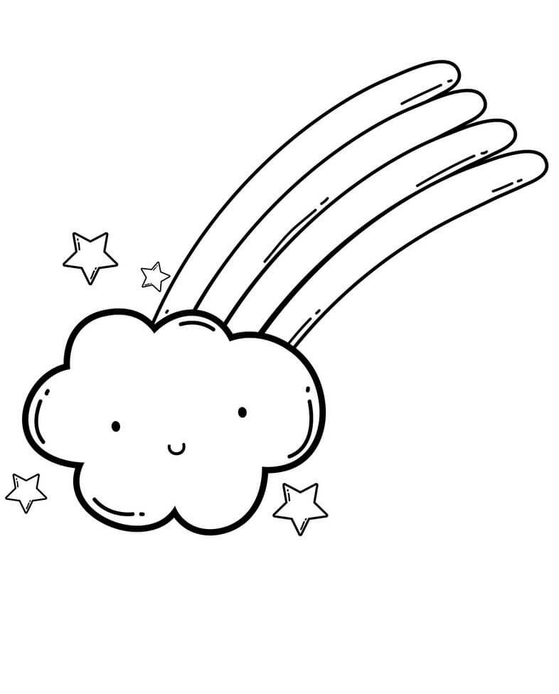 Rainbow Cloud Coloring Game Rainbow Cloud