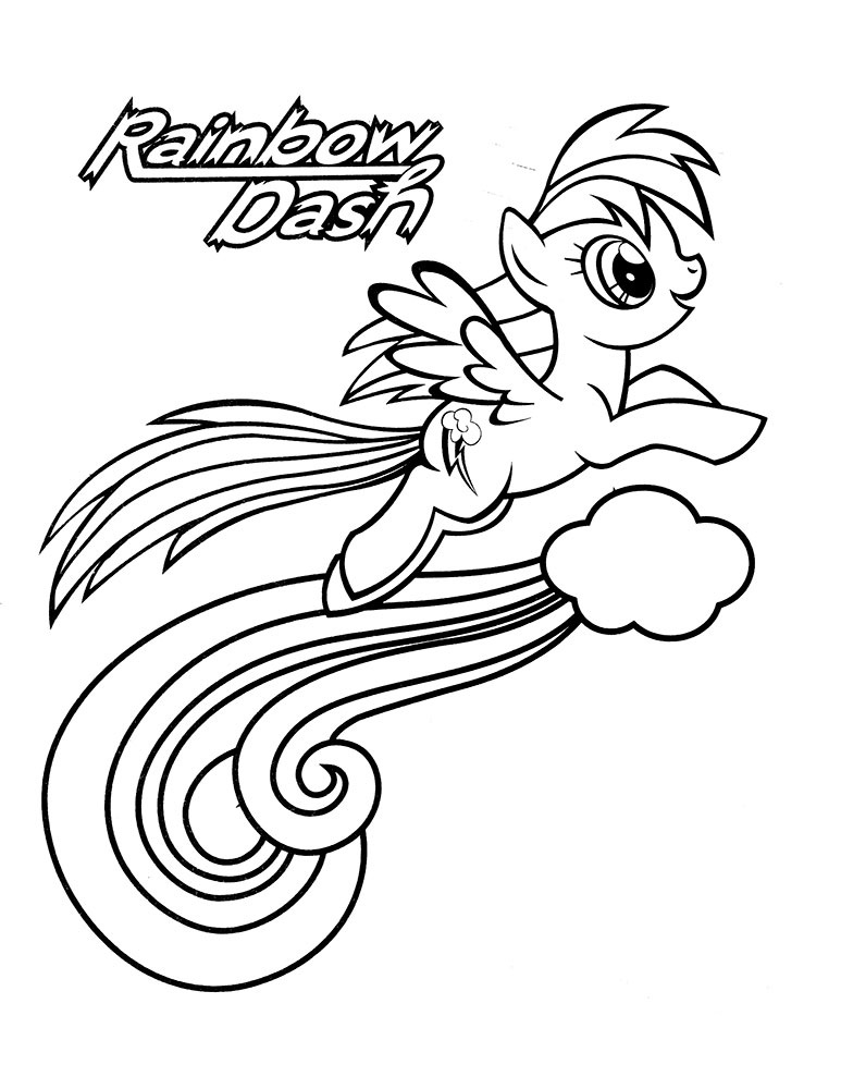 Rainbow Dash Flying Up