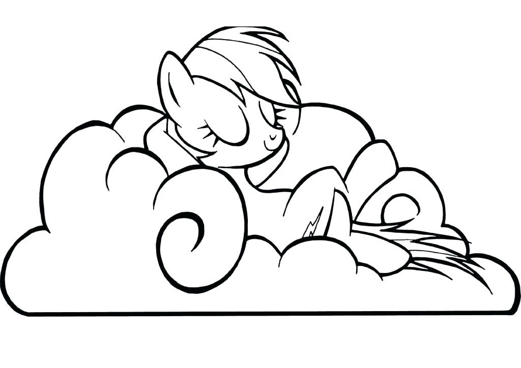 Rainbow Dash Relaxing